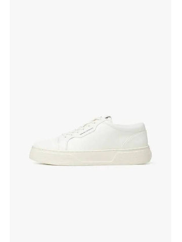 Men s Cushioned Mesh Tongue Grainy Sneakers Off White - ARMANI EXCHANGE - BALAAN 1