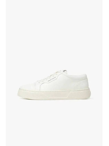 Men s Cushioned Mesh Tongue Grainy Sneakers Off White - ARMANI EXCHANGE - BALAAN 1