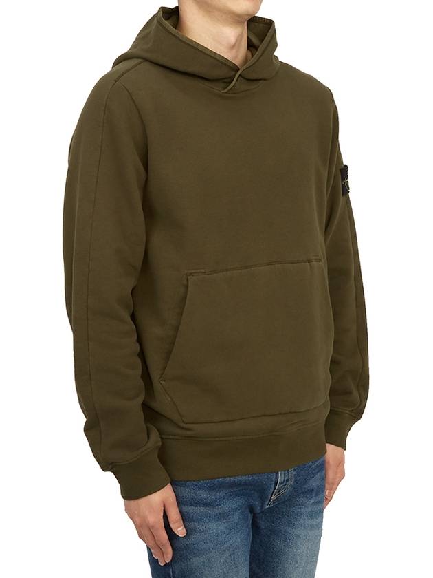 Compass Logo Patch Hoodie Olive - STONE ISLAND - BALAAN 4