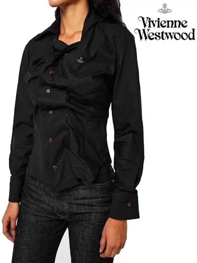 Drunken Logo Shirt Black - VIVIENNE WESTWOOD - BALAAN 8