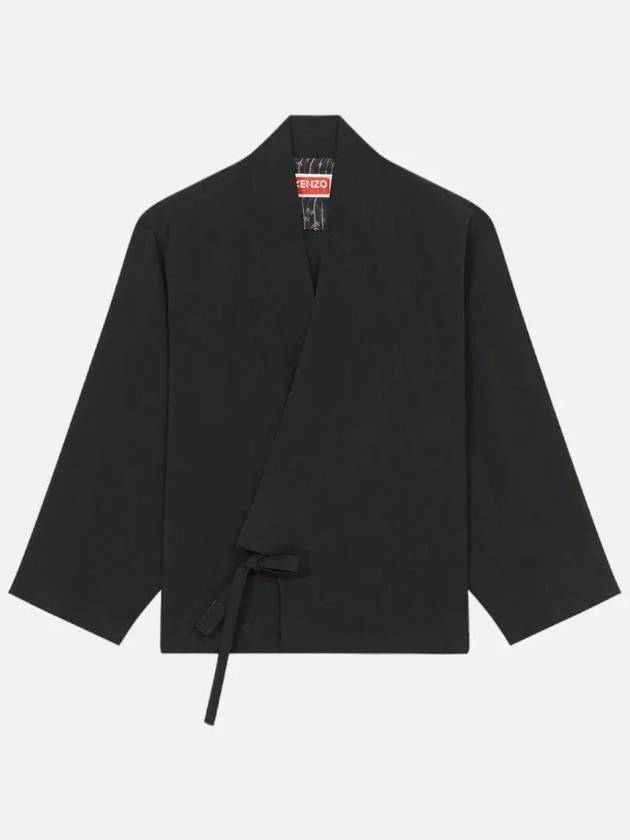 Women's Black Kimono Jacket FD62VE0329FB 99 - KENZO - BALAAN 3