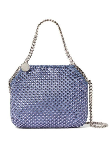 Falabella Crystal Mini Shoulder Bag Purple - STELLA MCCARTNEY - BALAAN 1