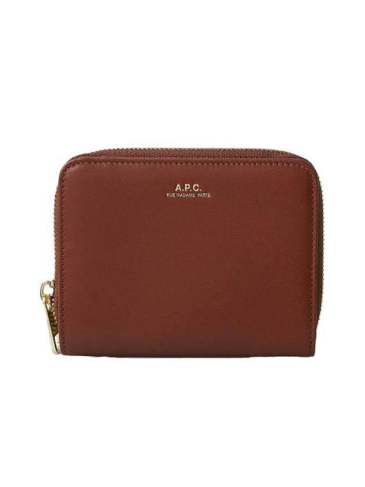 Emmanuel Compact Half Wallet Brown - A.P.C. - BALAAN.