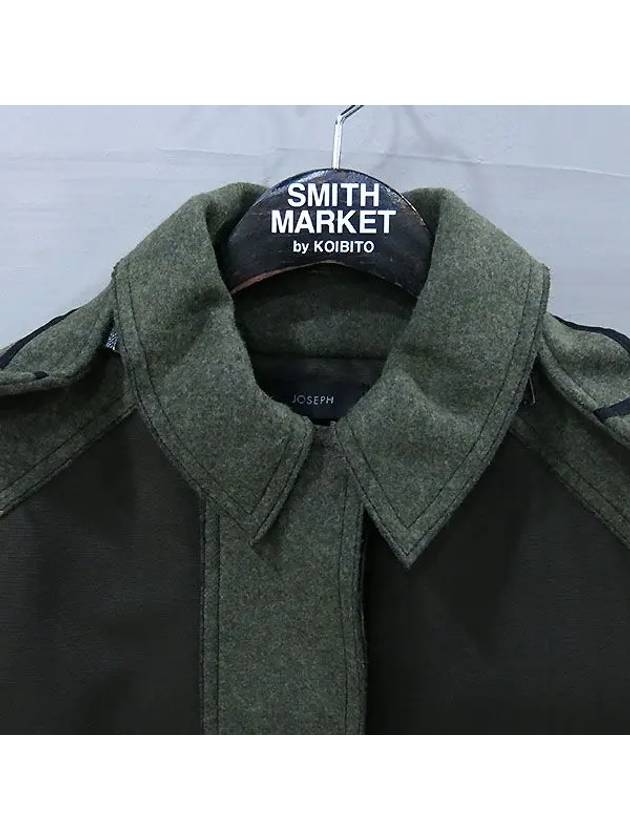 Smith Market Used Luxury Khaki Coat Women s Clothing - JOSEPH - BALAAN 2