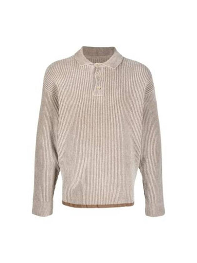 Men's Duci Chenille Knit Top Beige - JACQUEMUS - BALAAN 2