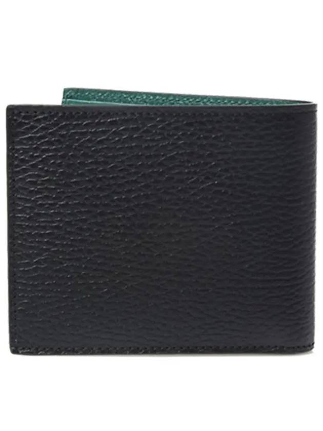 GG Interlocking Two Tone Half Wallet Black Green - GUCCI - BALAAN 4