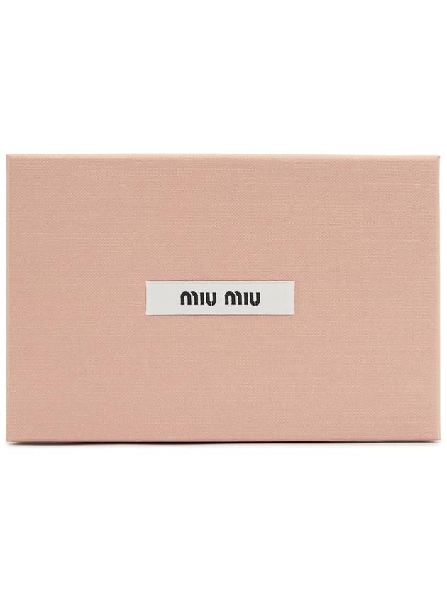 Matelasse leather card wallet beige - MIU MIU - BALAAN 8