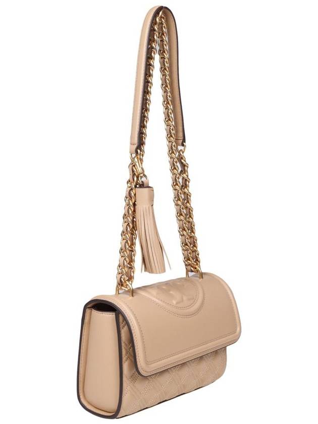 Small Fleming Convertible Shoulder Bag Desert Dune - TORY BURCH - BALAAN 3