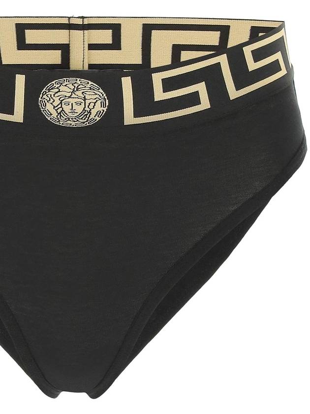 Greca border high waist briefs black - VERSACE - BALAAN 4