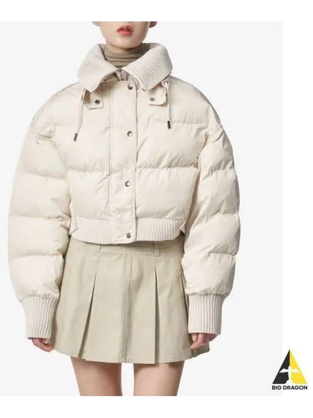 La Doudoune Caraco Ribbed Puffer Crop Padded Jacket Off-White - JACQUEMUS - BALAAN 2