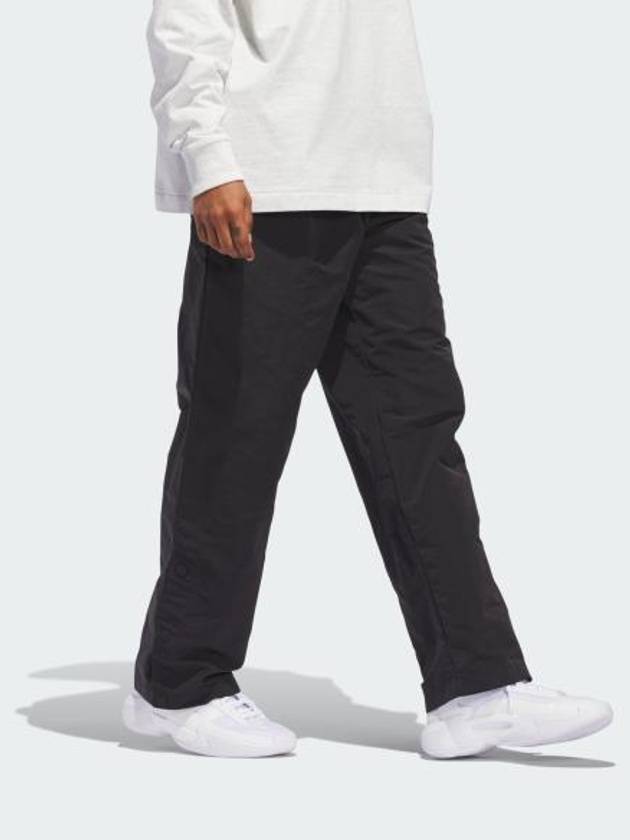 Basketball Woven Snap Track Pants Black - ADIDAS - BALAAN 3