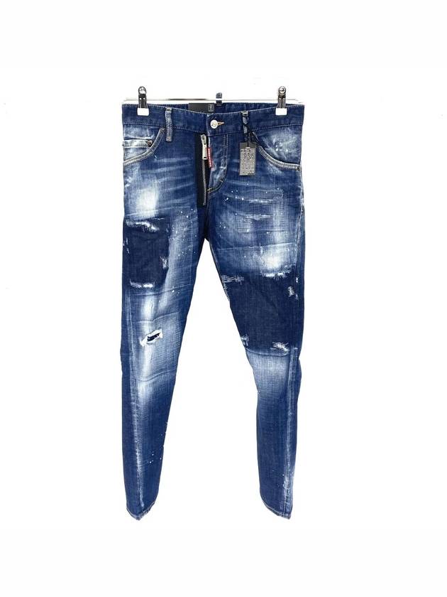 Men's Dark Reveal Wash Sexy Twist Jeans Blue - DSQUARED2 - BALAAN 2