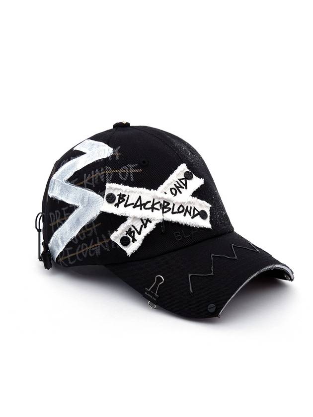 BBD Original Logo Cap Dirty Custom Ver Black - BLACKBLOND - BALAAN 2