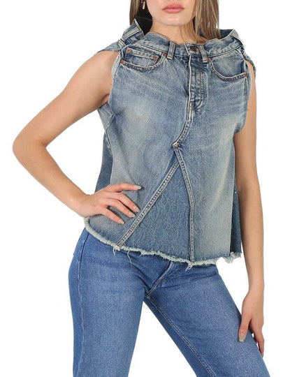 Women's Japanese Denim Sleeveless - BALENCIAGA - BALAAN 2