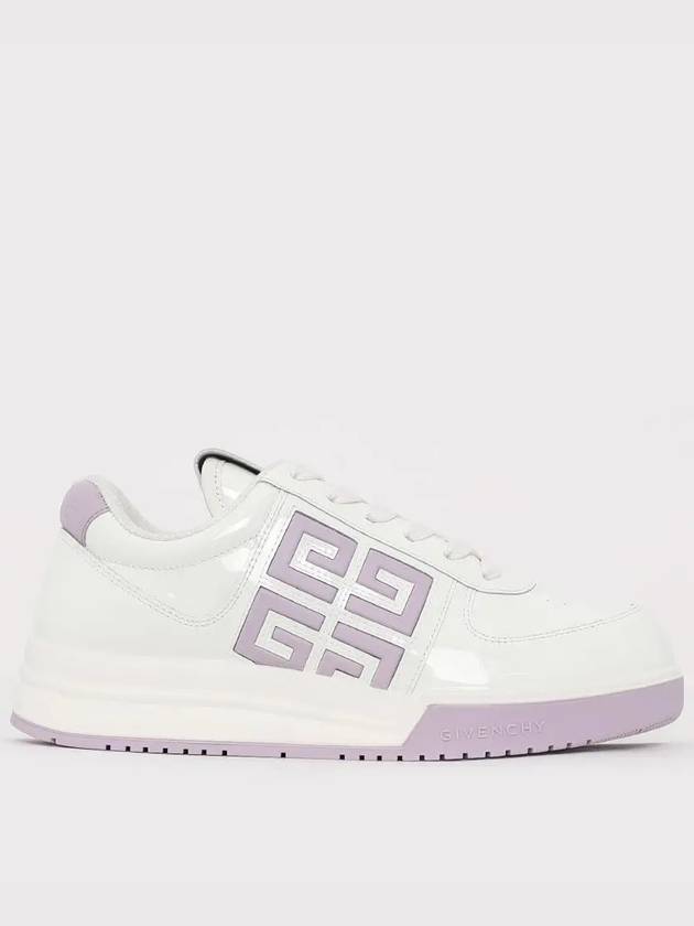 4G Logo Patent Leather Low Top Sneakers White - GIVENCHY - BALAAN 4