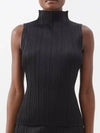 Pleats Please Sleeveless Black - ISSEY MIYAKE - BALAAN 2