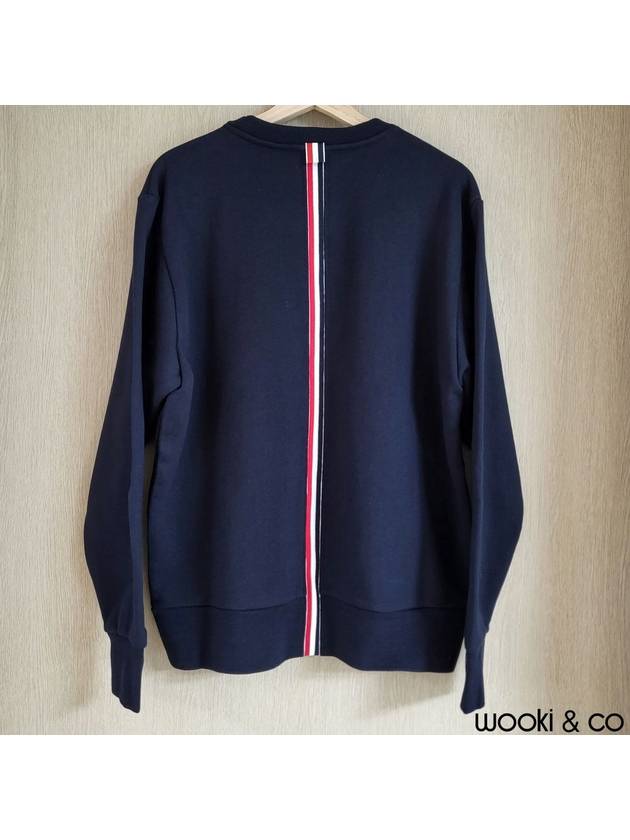 Center Back Stripe Crewneck Sweatshirt Navy - THOM BROWNE - BALAAN 3