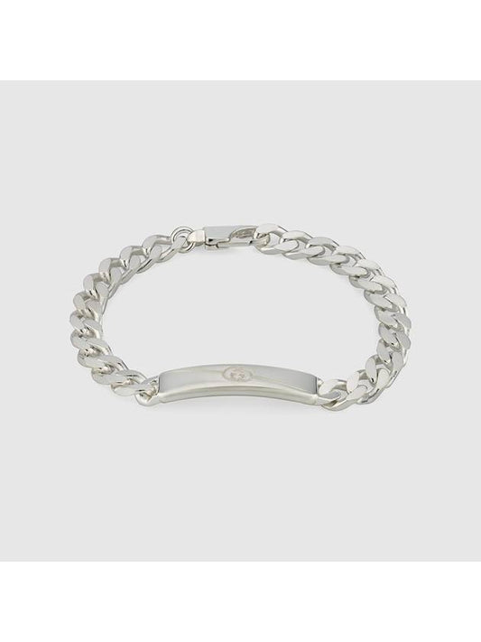 Diagonal Interlocking G Bracelet YBA774054001 Silver - GUCCI - BALAAN 2