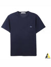 Navy Fox Patch Classic Pocket Short Sleeve T-Shirt Navy - MAISON KITSUNE - BALAAN 2