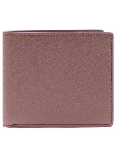 Stitched Bifold Leather Half Wallet Brown - MAISON MARGIELA - BALAAN 2