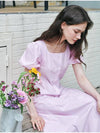 Puff Sleeve Long Dress Pink - METAPHER - BALAAN 8