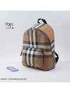 JEFF Check Canvas Backpack 80845501 - BURBERRY - BALAAN 10