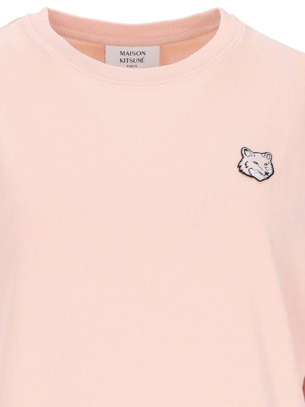 Bold Fox Head Patch Comfort Short Sleeve T-Shirt Pasture Rose - MAISON KITSUNE - BALAAN 4