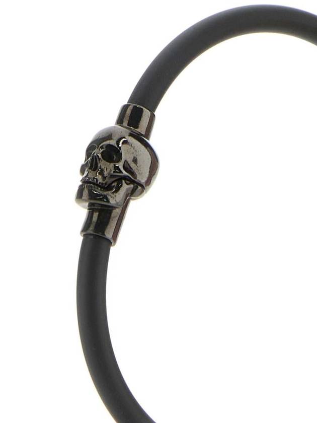 Skull Rubber Bracelet Black - ALEXANDER MCQUEEN - BALAAN 3