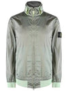 Men's Logo Patch Nylon Metal Zip-up Jacket Light Green - STONE ISLAND - BALAAN 2