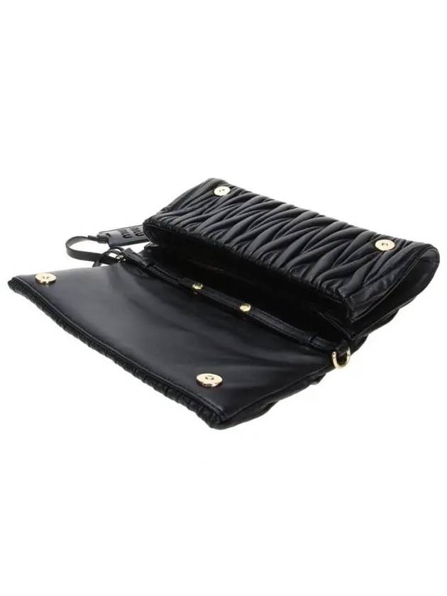 Matelasse Nappa Leather Shoulder Bag Black - MIU MIU - BALAAN 5