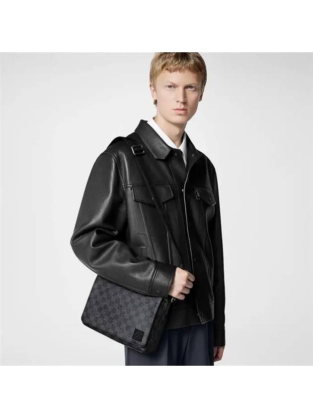 District PM Damier Graphite Coated Canvas Messenger Bag Black - LOUIS VUITTON - BALAAN 11