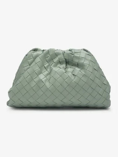 Intrecciato Small Leather Pouch Bag Mint - BOTTEGA VENETA - BALAAN 2