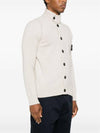 Wappen High Neck Button Up Wool Cardigan Plaster - STONE ISLAND - BALAAN 6