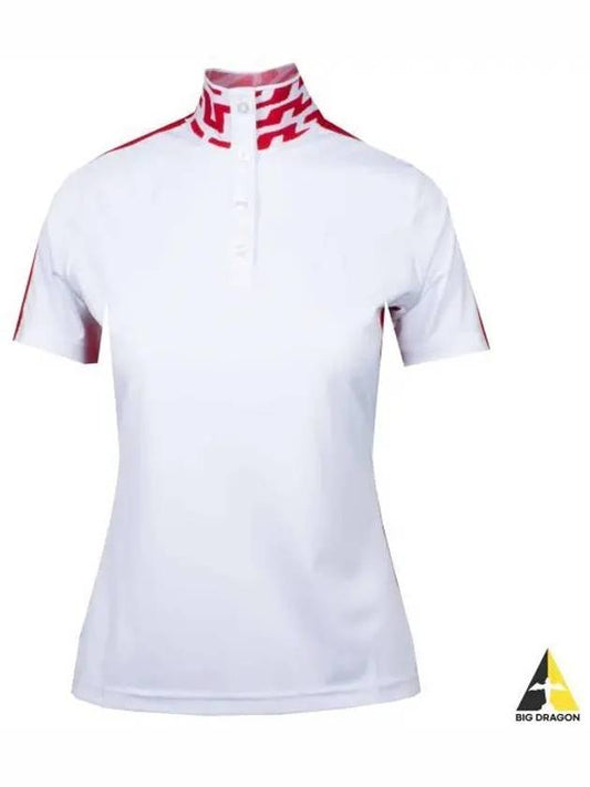 Women's Pip Polo Short Sleeve T-Shirt White - J.LINDEBERG - BALAAN 2