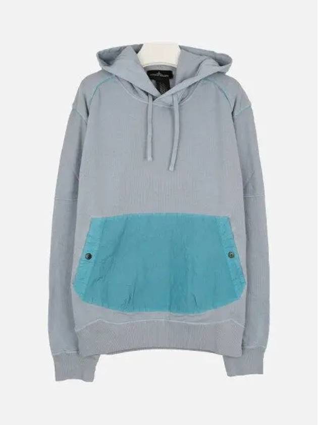 Shadow Project Fleece Hoodie Blue - STONE ISLAND - BALAAN 2