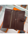 Bean long wallet red brown silver box - HERMES - BALAAN 2