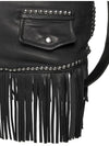 Punk Studded & Fringed Leather Bag - DSQUARED2 - BALAAN 4