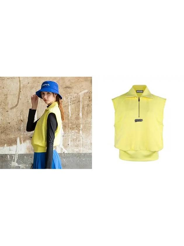 Golf Tennis Block Cut Vest Yellow - AVAVE - BALAAN 3