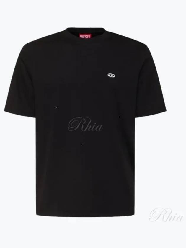 Oval D Patch Short Sleeve T-Shirt Black - DIESEL - BALAAN 2