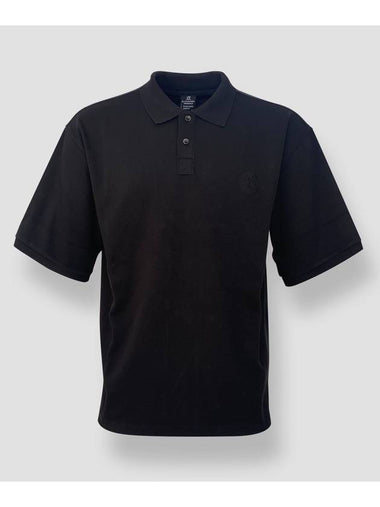 Luke Basic Short Sleeve Polo Shirt Black - BLACKMAMBA - BALAAN 1