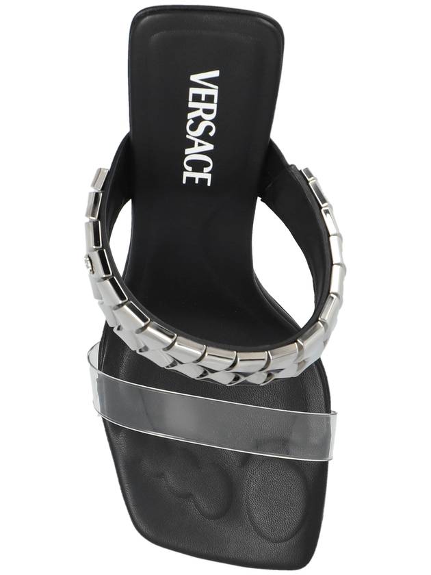 Versace Heeled Sandals, Women's, Black - VERSACE - BALAAN 6