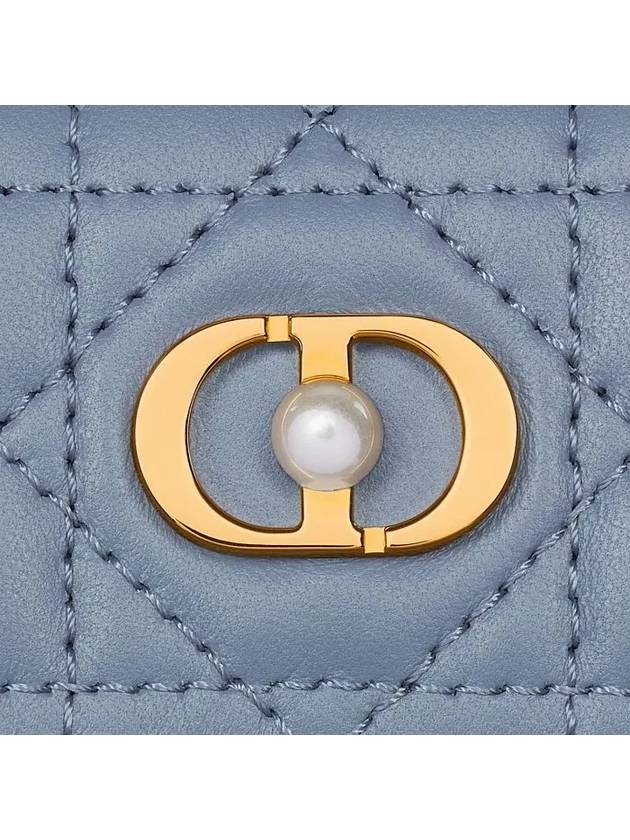 Jolie Glycine Wallet Denim Cannage Lambskin Blue S3102UNJB M90B - DIOR - BALAAN 6