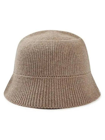 Knitted Women s Bucket Hat Brown S23WWFKC62 - SNOW PEAK - BALAAN 1