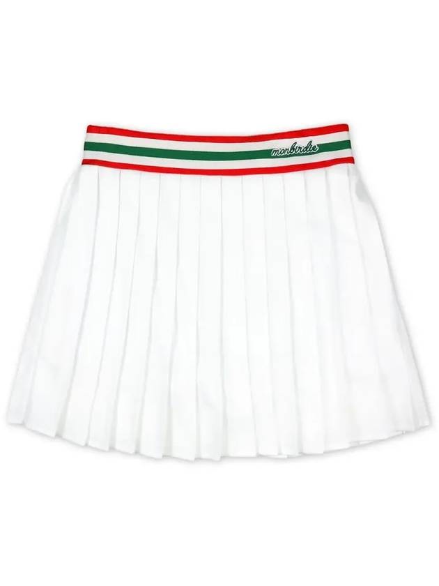 WAIST COLORED MESH SKIRT color line mesh skirtWHITE - MONBIRDIE GOLF - BALAAN 9