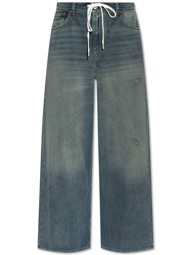 MM6 Maison Margiela Jeans With Vintage Effect, Women's, Blue - MAISON MARGIELA - BALAAN 1