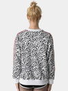 Women's Leopard Sweatshirt White - AOX - BALAAN 5