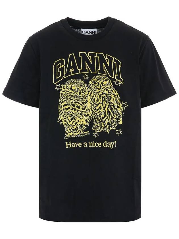 Short sleeve t shirt T4059252 Black - GANNI - BALAAN 2