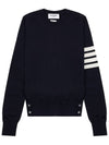 4-Bar Merino Jumper Wool Knit Top Navy - THOM BROWNE - BALAAN 2