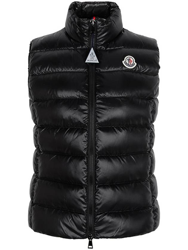 Black Ganni Goose Down Vest GHANY 1A52500 68950 999 00452 - MONCLER - BALAAN 1