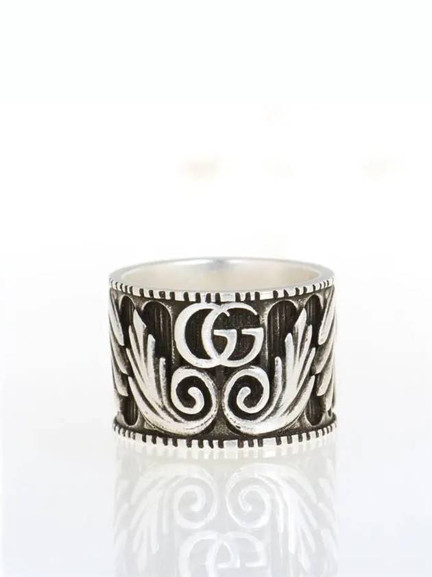 GG Marmont Double Ring YBC551895001 Silver - GUCCI - BALAAN.